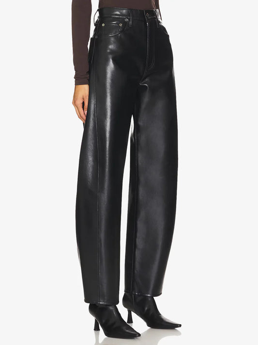 Pants Luna Faux Leather Black