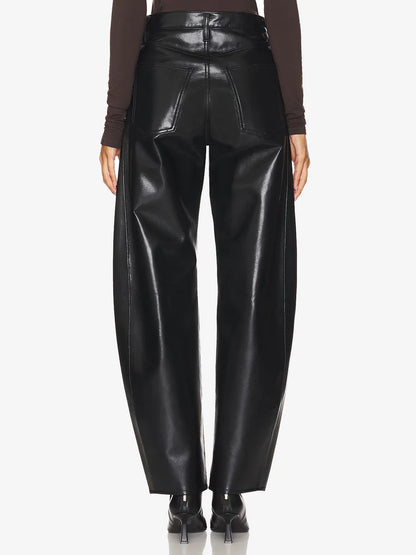 Pants Luna Faux Leather Black