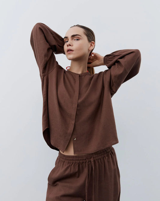 Shirt Chocolate Brown