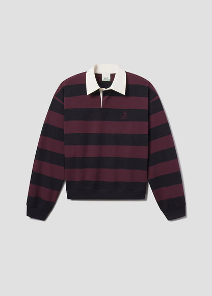 Svetr Rugby RSVP Black/Burgundy