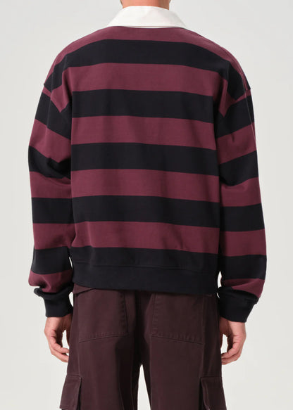 Sweater Rugby RSVP Black/Burgundy