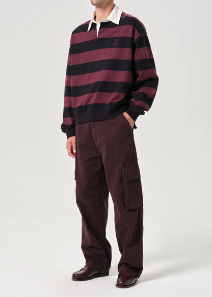 Sweater Rugby RSVP Black/Burgundy