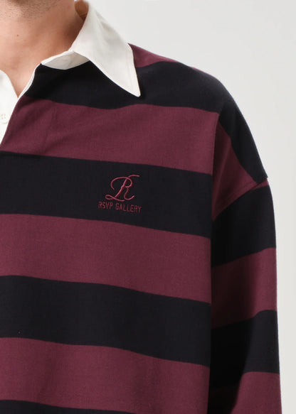 Sweater Rugby RSVP Black/Burgundy