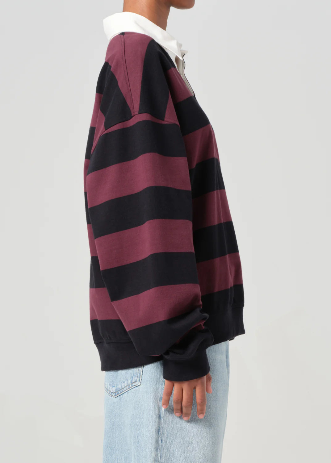 Sweater Rugby RSVP Black/Burgundy