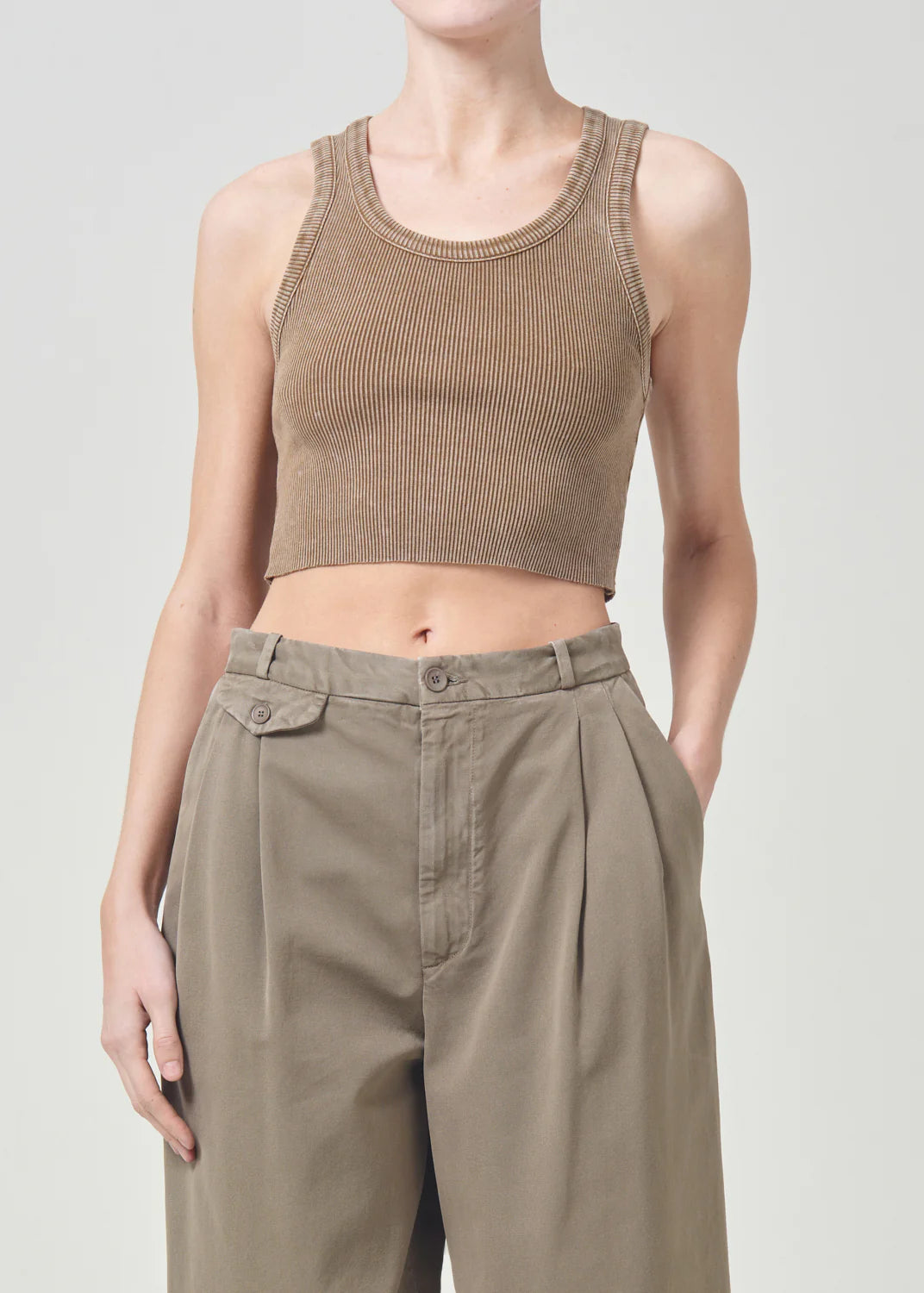 Tank Top Poppy Cropped Bamboo