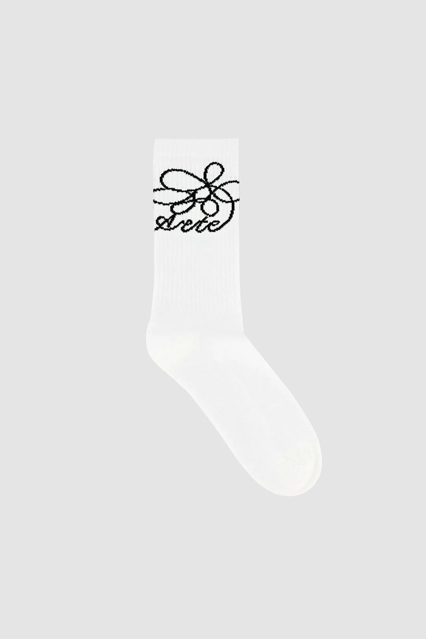 Socks Flower Logo White