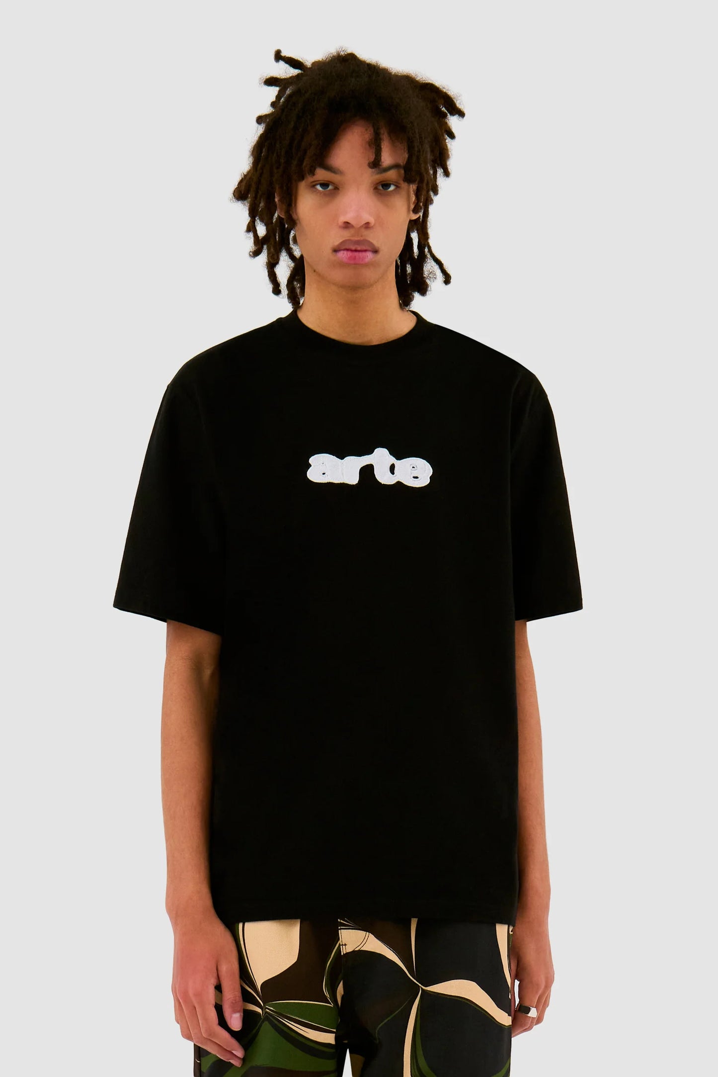 T-shirt Blur Embroidery Black