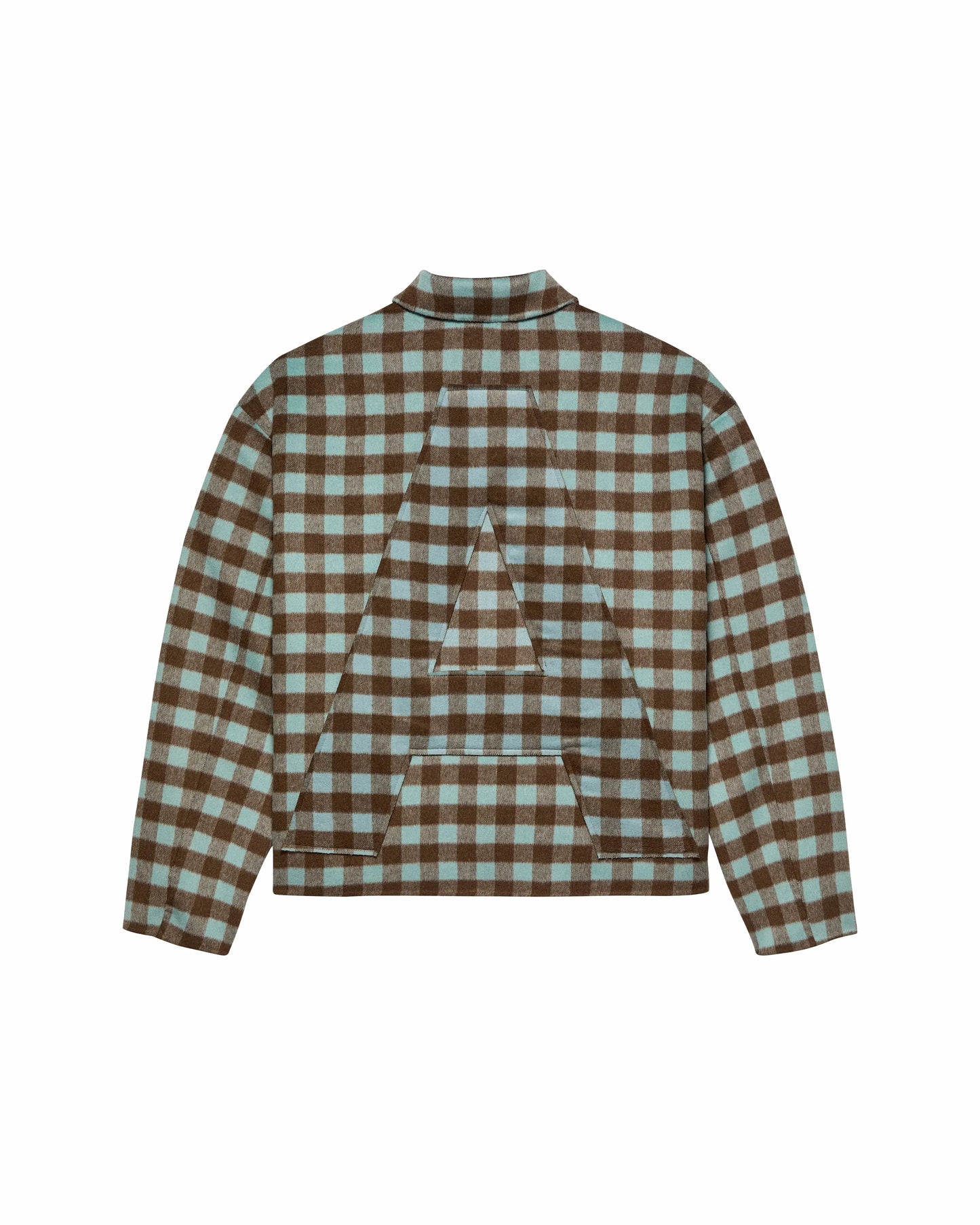 Jacket Wool Check Brown