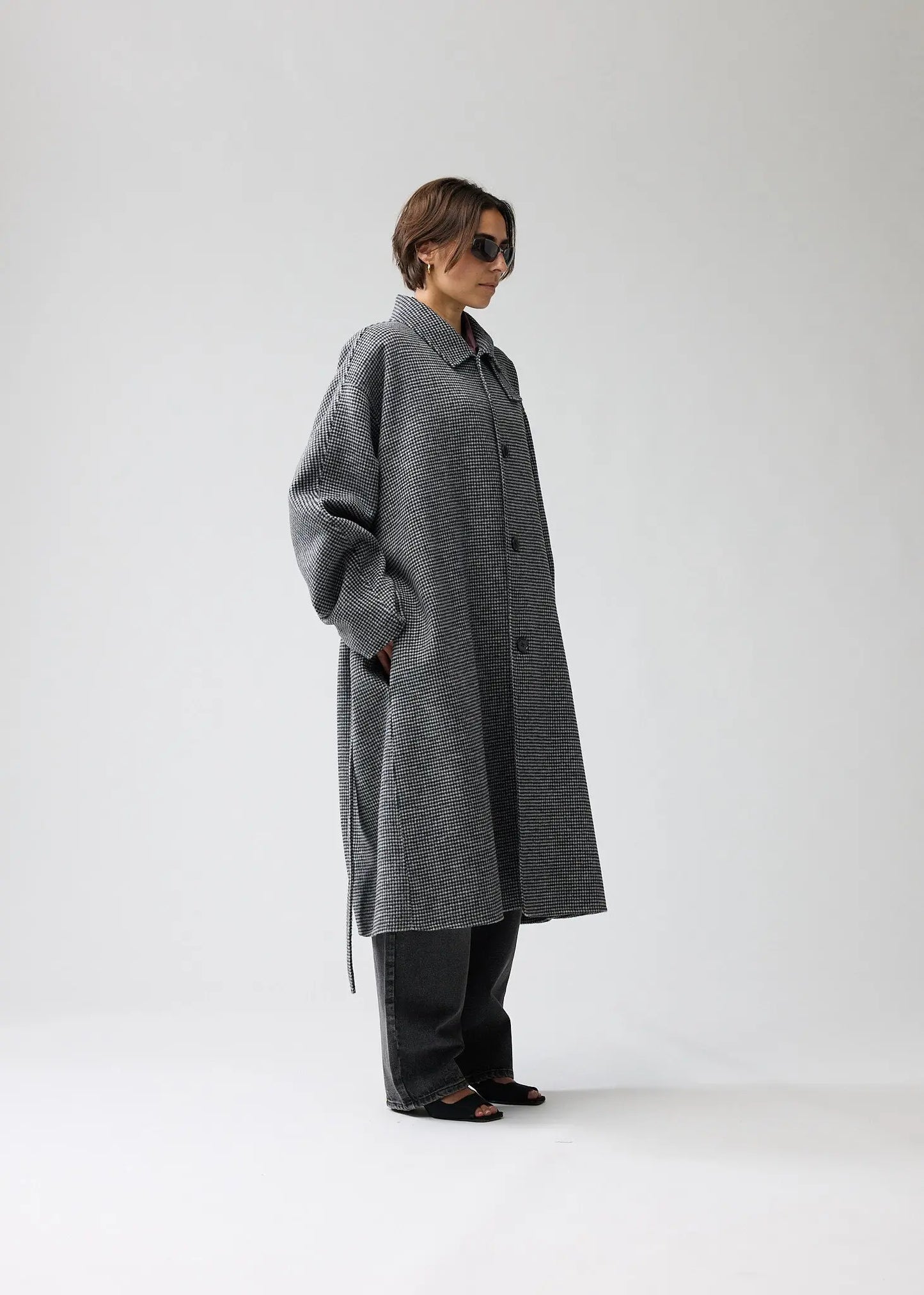 Jacket Long Wool Grey