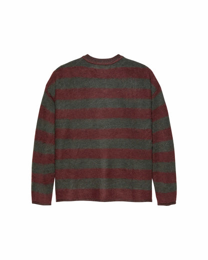 Sweater V-neck Antra/Brown Stripes