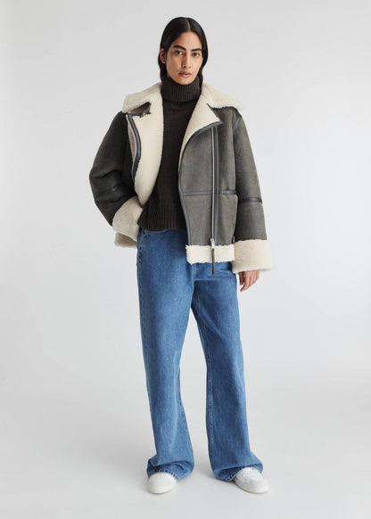 Bunda Horizon Shearling Black