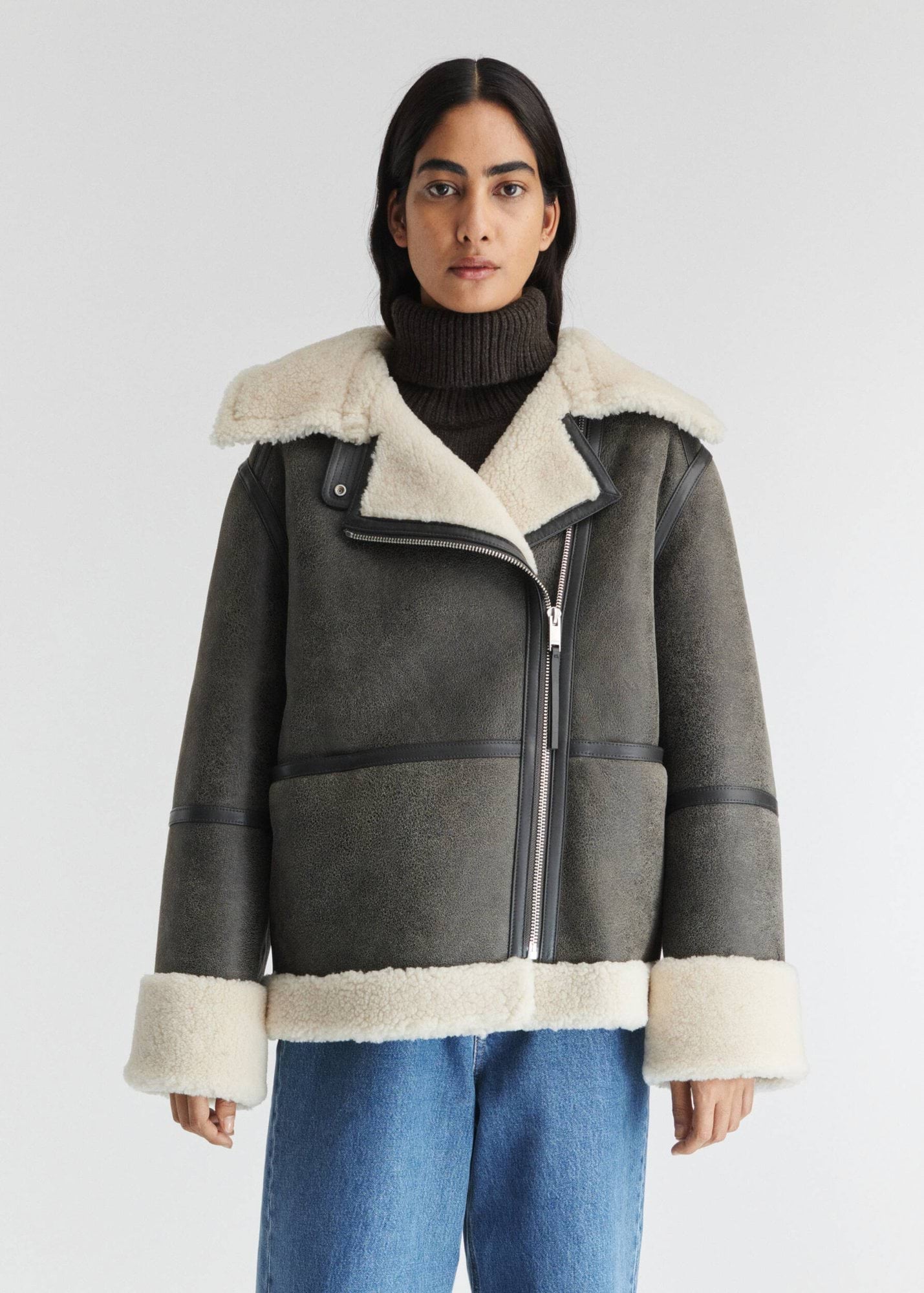 Bunda Horizon Shearling Black