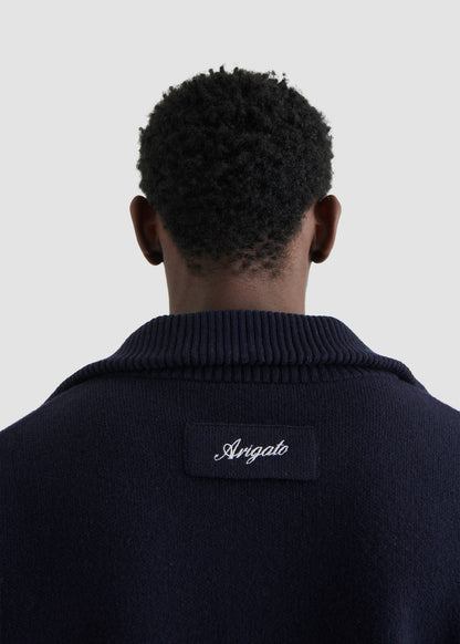 Sweater Core Zip-Up Navy