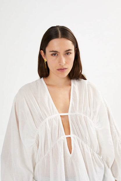 Top Corrie V-Neck Bílý