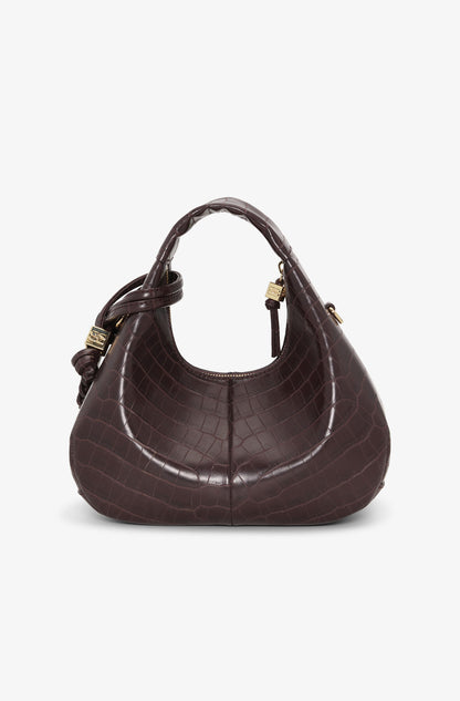 Bag Hobo Mini Croco Brown