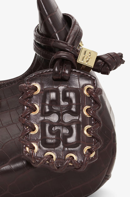 Bag Hobo Mini Croco Brown