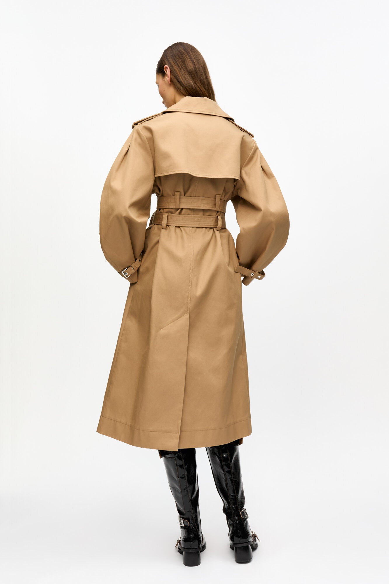 Trench Coat Bonded Cotton Beige