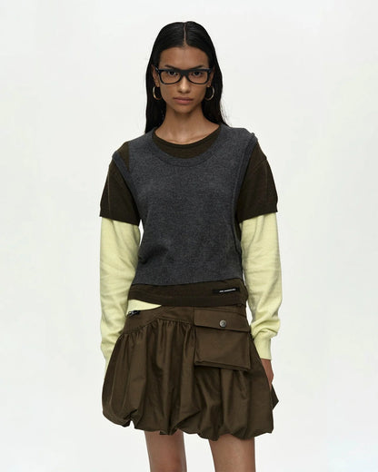 Sweater Tres Over Layered Green