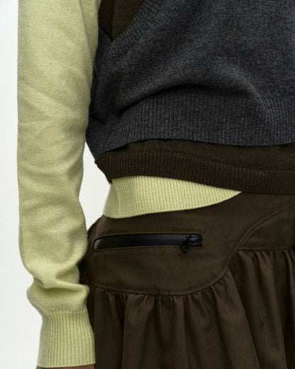 Sweater Tres Over Layered Green