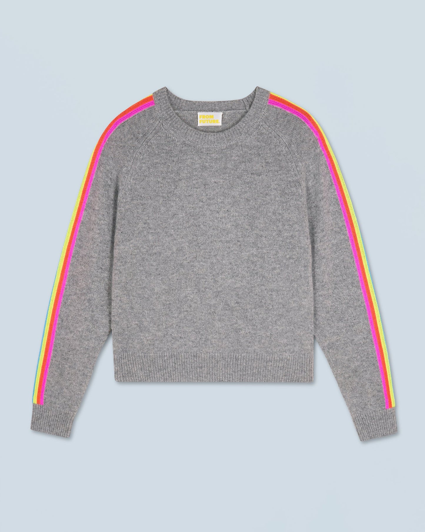 Sweater Grey & Multi-Colors Bands