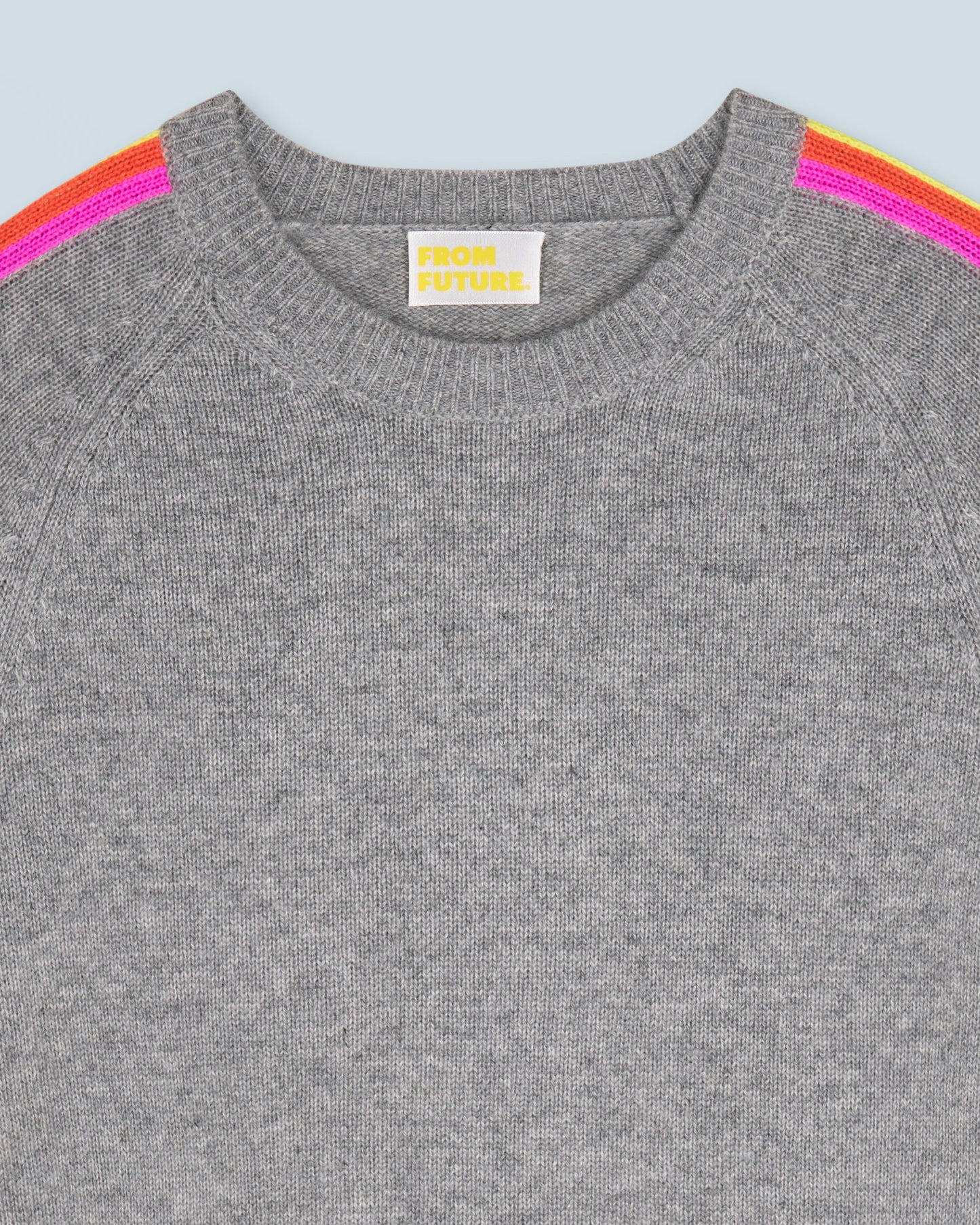 Sweater Grey & Multi-Colors Bands