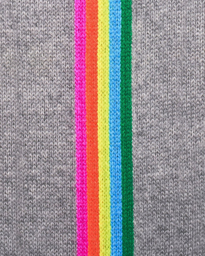 Sweater Grey & Multi-Colors Bands