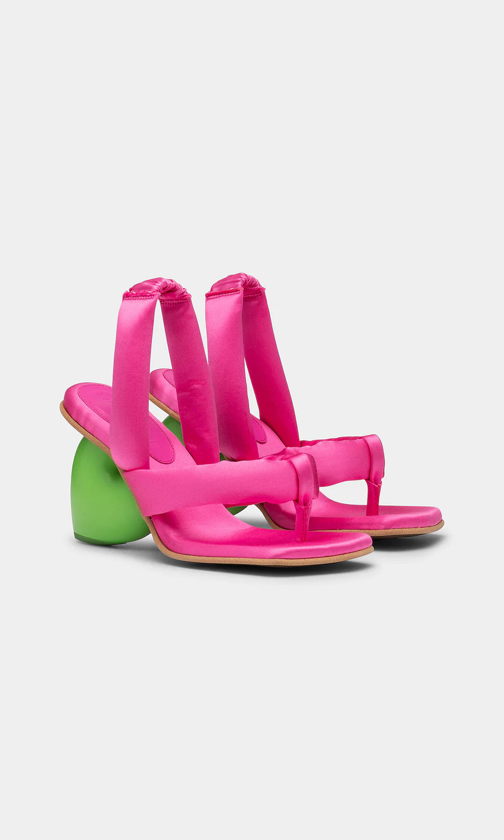 Heels Love Pink Silk/Green