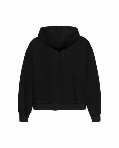 Hoodie Half Zip Black