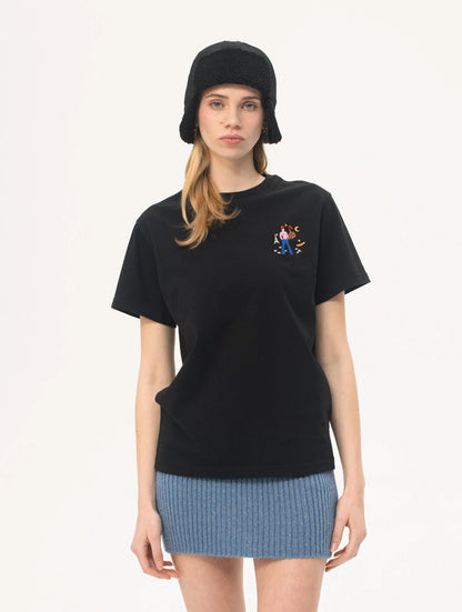 T-shirt Chic Cheek in Paris Black