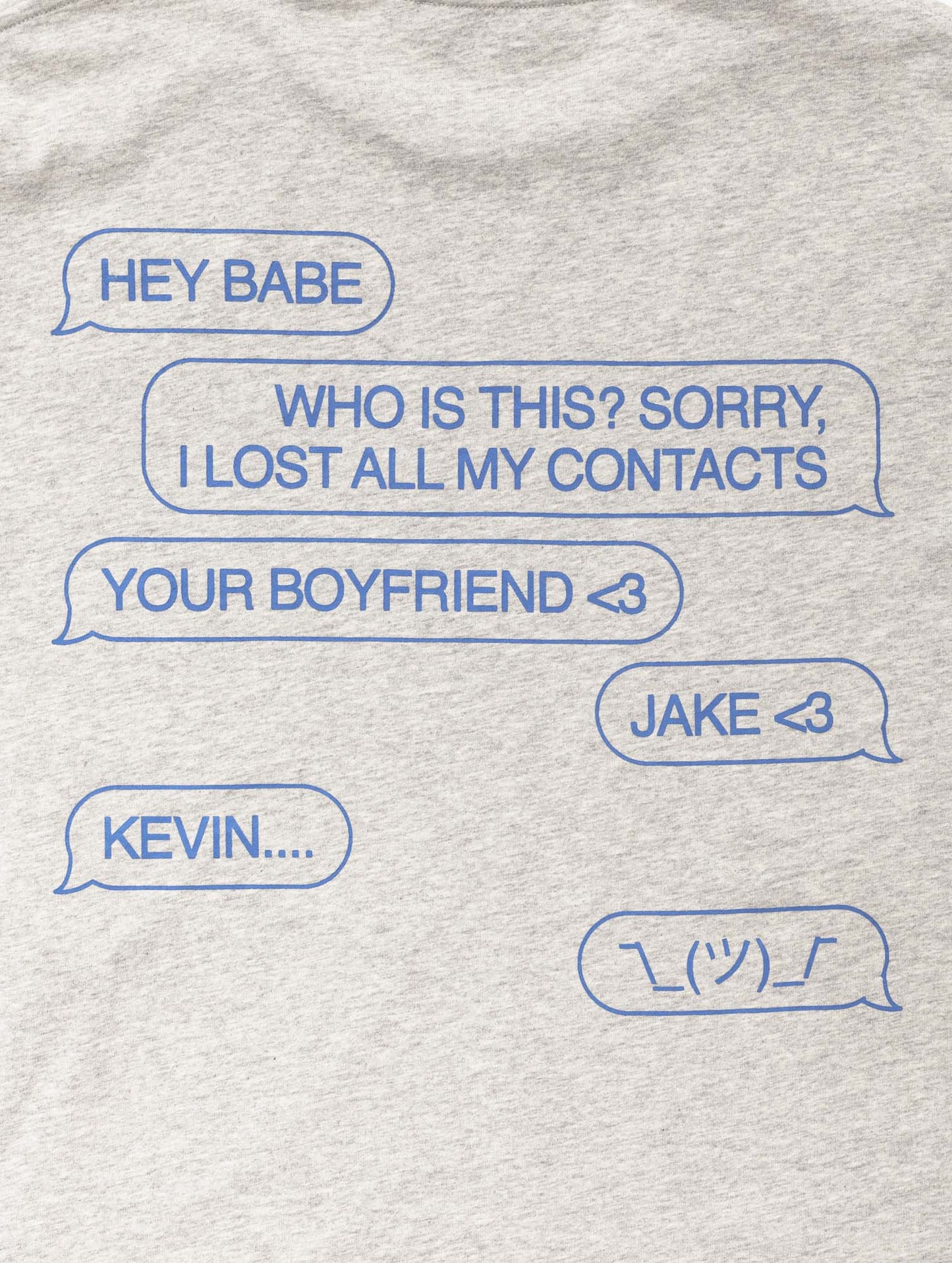 T-shirt Hey Babe Longsleeve Grey