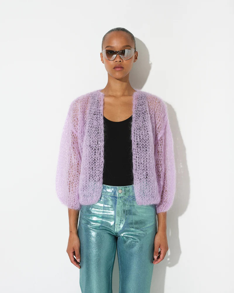 Cardigan Mohair Lilac