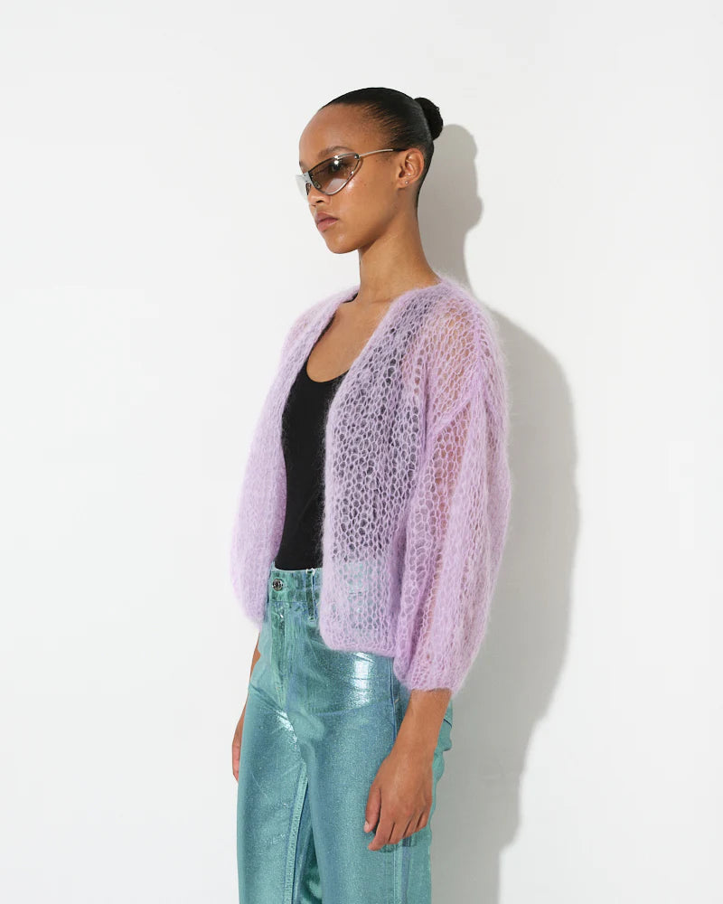 Cardigan Mohair Lilac