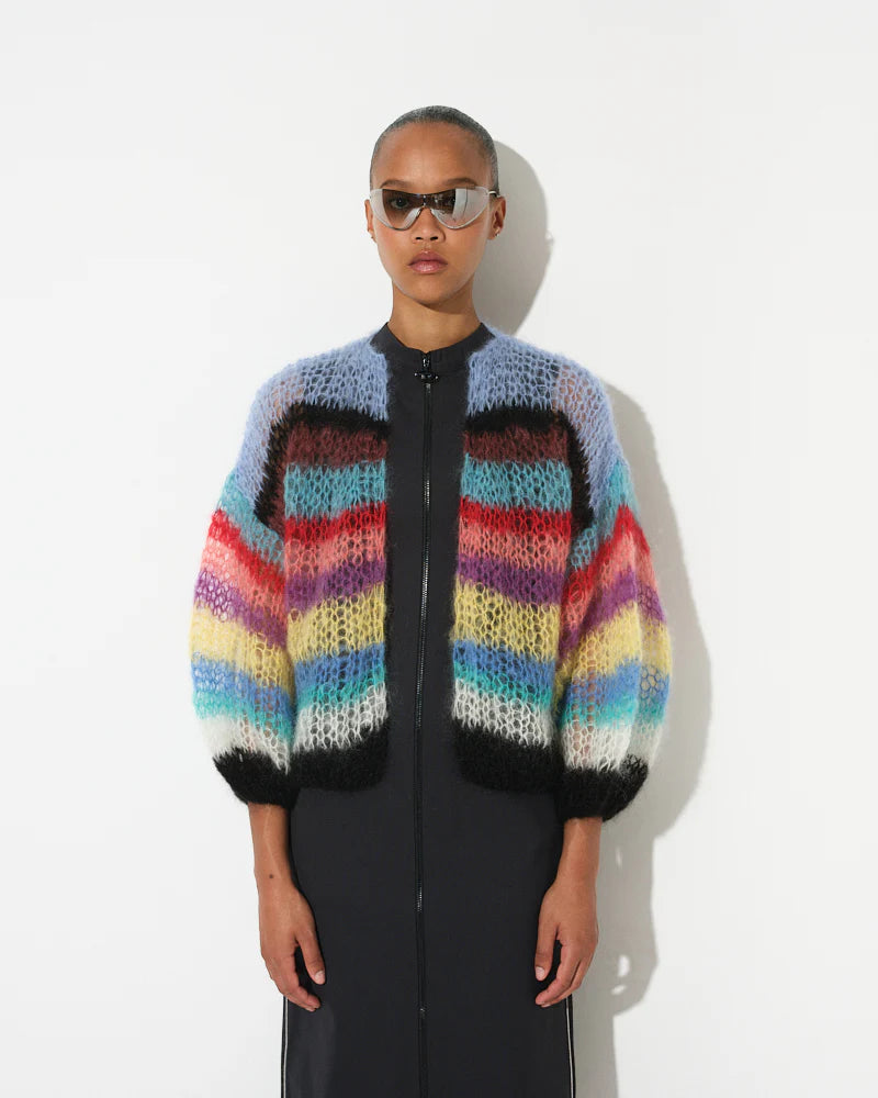 Cardigan Mohair Stripes Prisma