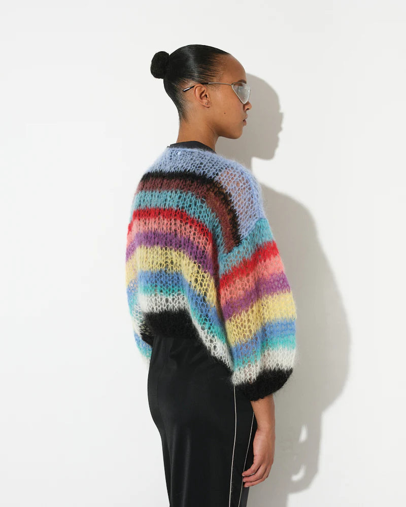 Cardigan Mohair Stripes Prisma