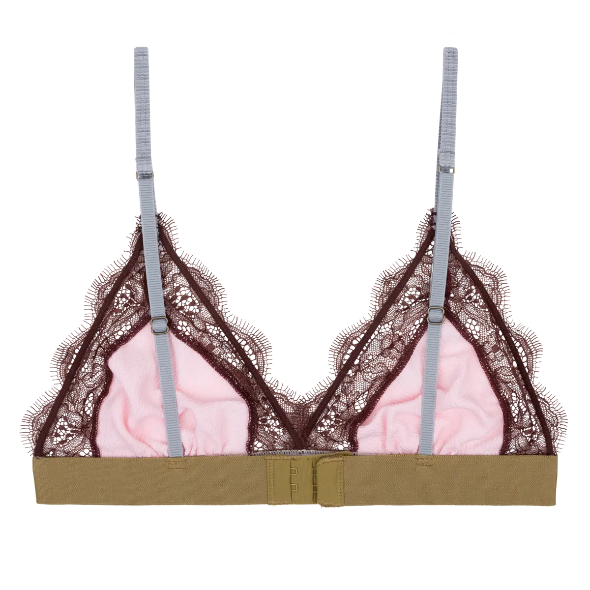 Bralette Love Lace Pink & Brown