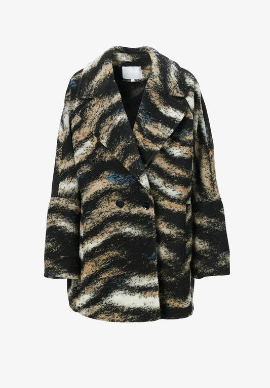 Coat Olly Zebra Black