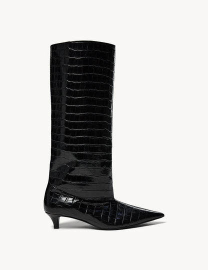 Boots Gigi Croco Black