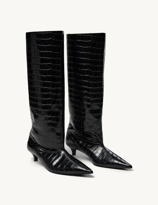 Boots Gigi Croco Black