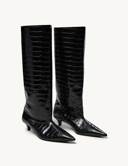 Boots Gigi Croco Black