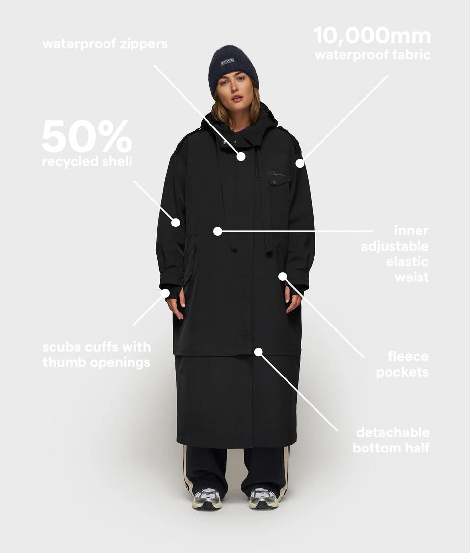 Raincoat Famous Black