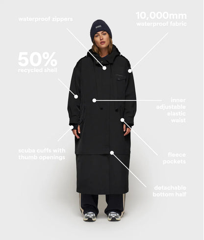 Raincoat Famous Black