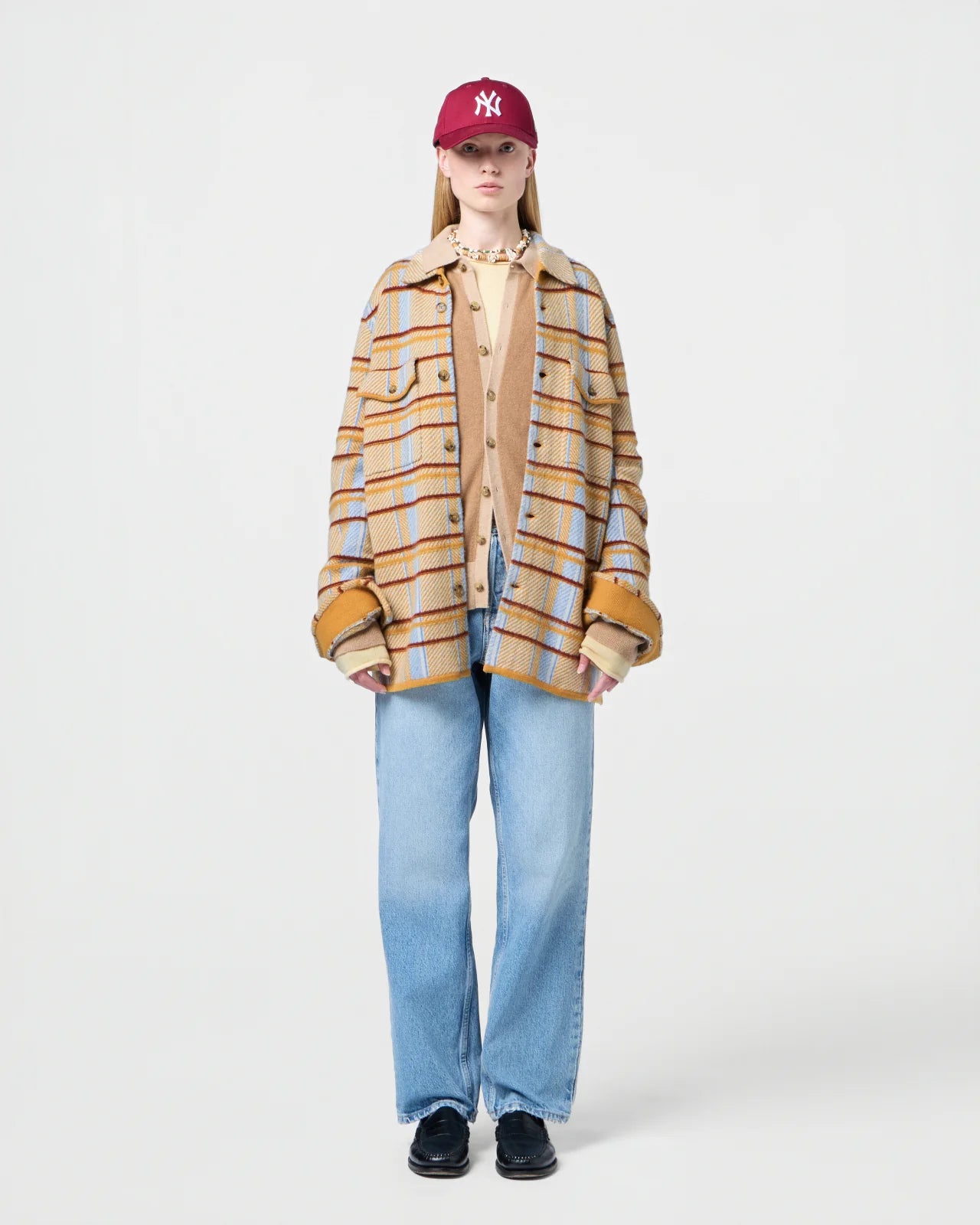 Shirt Plaid Work Curry