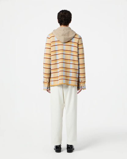 Shirt Plaid Work Curry