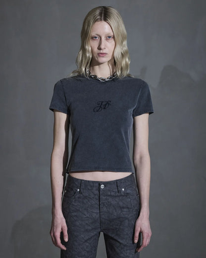 T-shirt Monogram Slim Dark Grey