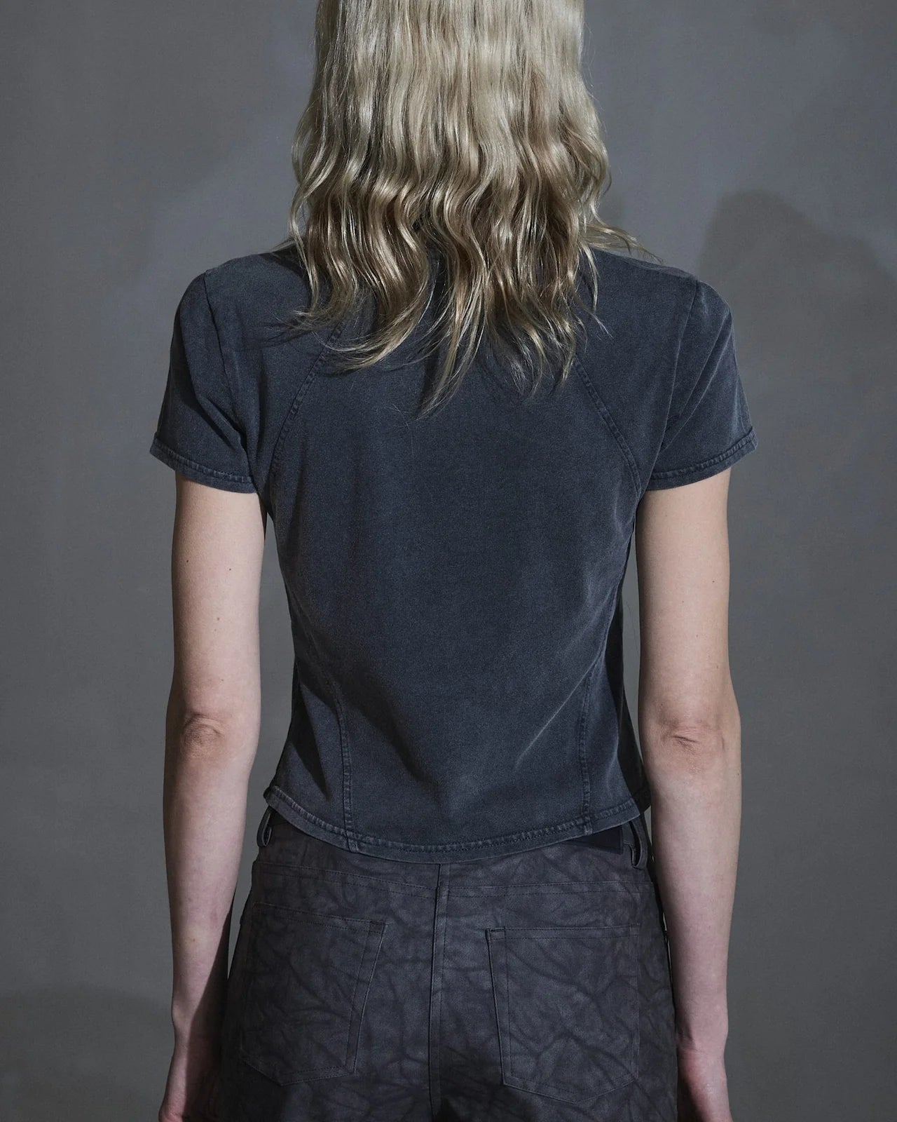 T-shirt Monogram Slim Dark Grey