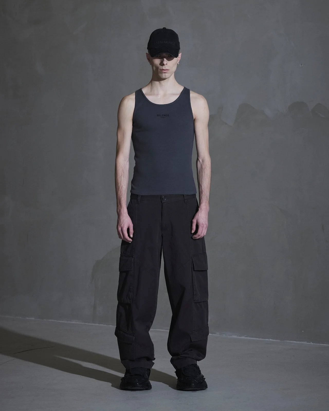 Kalhoty Cargo Twill tmavě šedé 