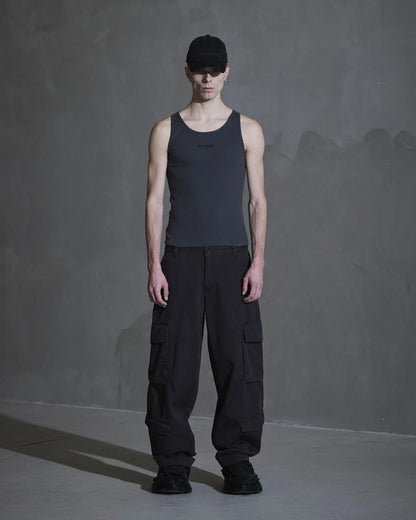 Kalhoty Cargo Twill tmavě šedé 