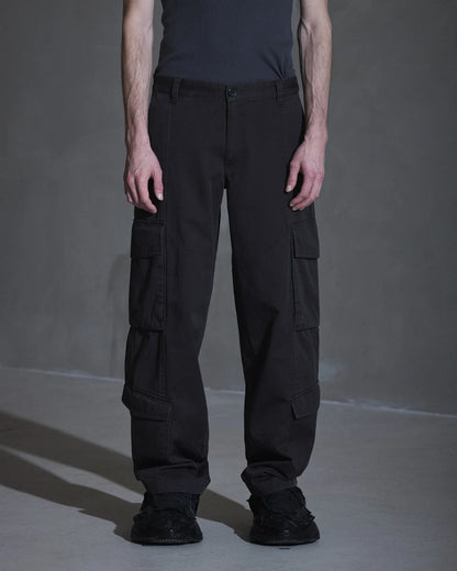 Kalhoty Cargo Twill tmavě šedé 