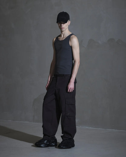 Kalhoty Cargo Twill tmavě šedé 
