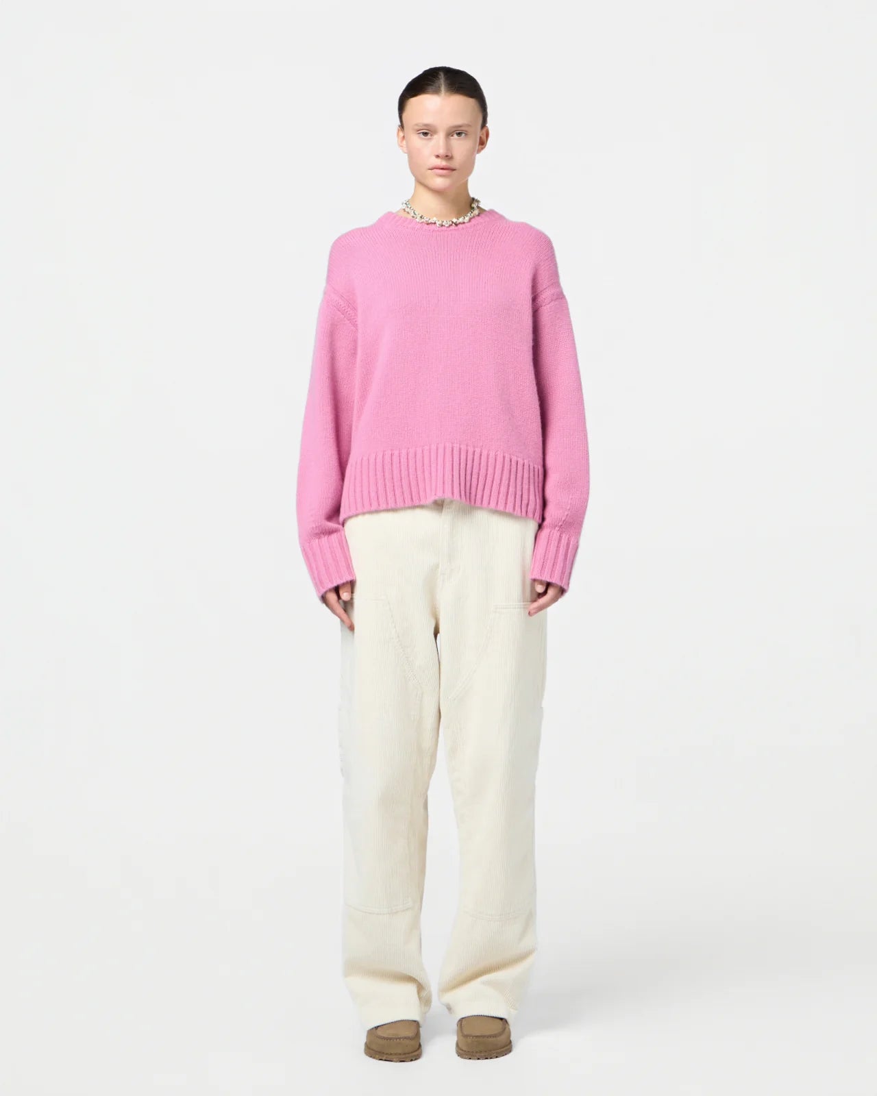 Sweater Cozy Crew Rose